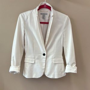 H&m cream lined blazer